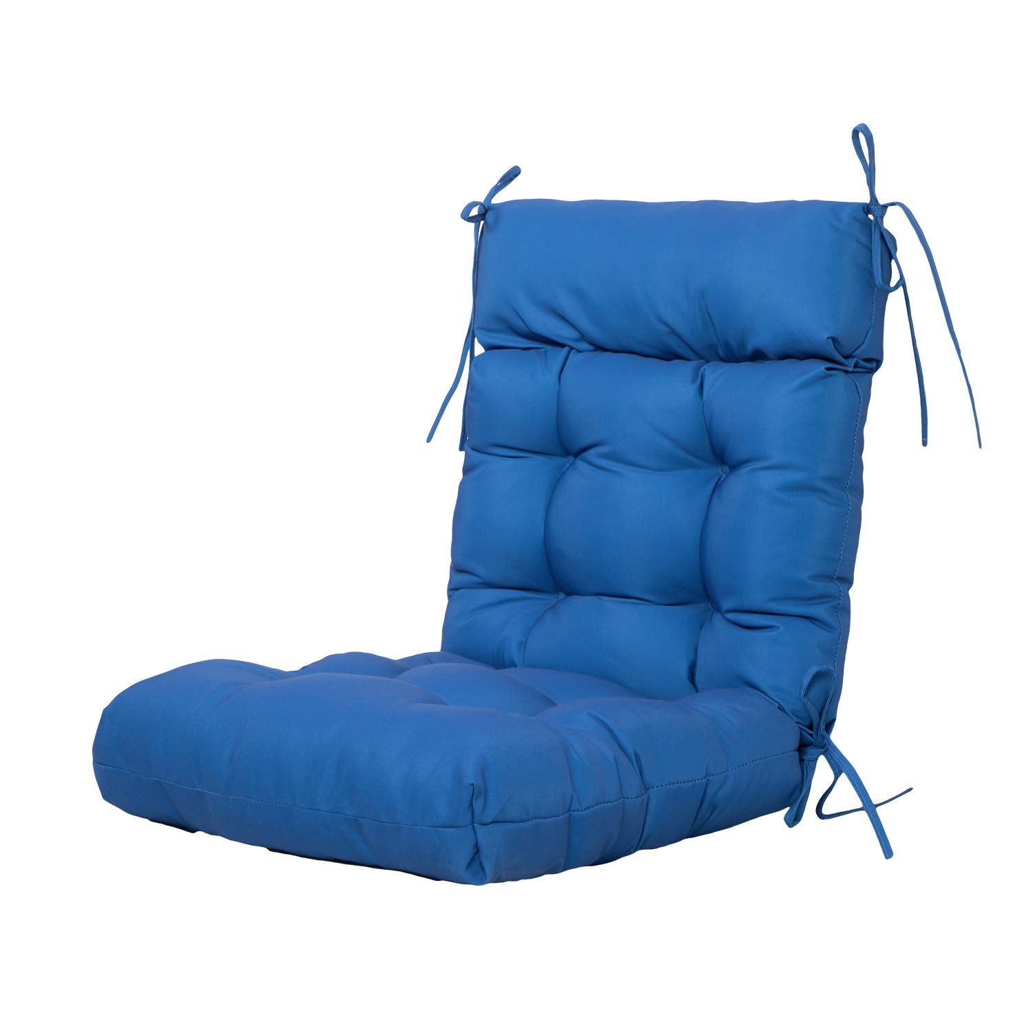 Artplan Adirondack Outdoor Chair Cushion, All Weather Patio Cushion, Wicker Tufted Pillow For Patio Furniture,Navy Blue